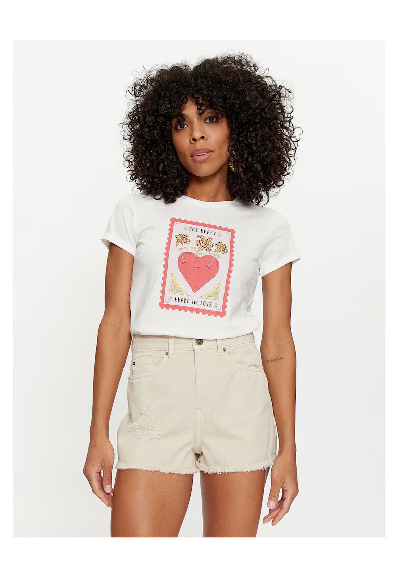 TWINSET Tricou dama alb -