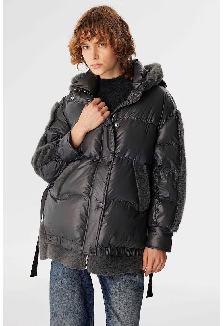 TWIST Geaca cu model 2in1 - Negru