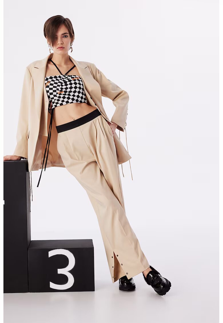 TWIST Sacou cu model uni si nasturi - Bej