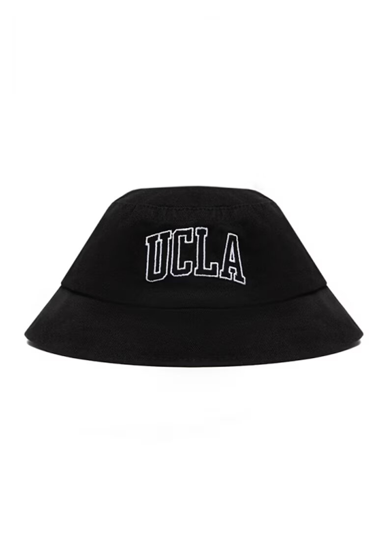UCLA Palarie bucket unisex cu broderie logo Joaquin - Alb/Negru