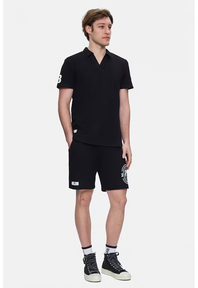UCLA Pantaloni scurti de bumbac Sierge - Alb/Negru