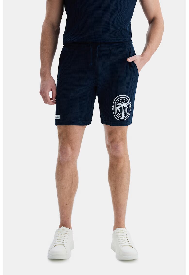UCLA Pantaloni scurti de bumbac Sierge - Albastru ultramarin