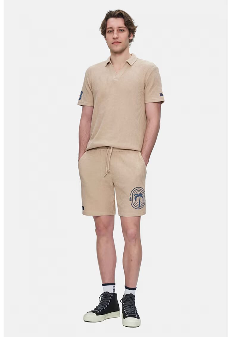 UCLA Pantaloni scurti de bumbac Sierge - Maro deschis