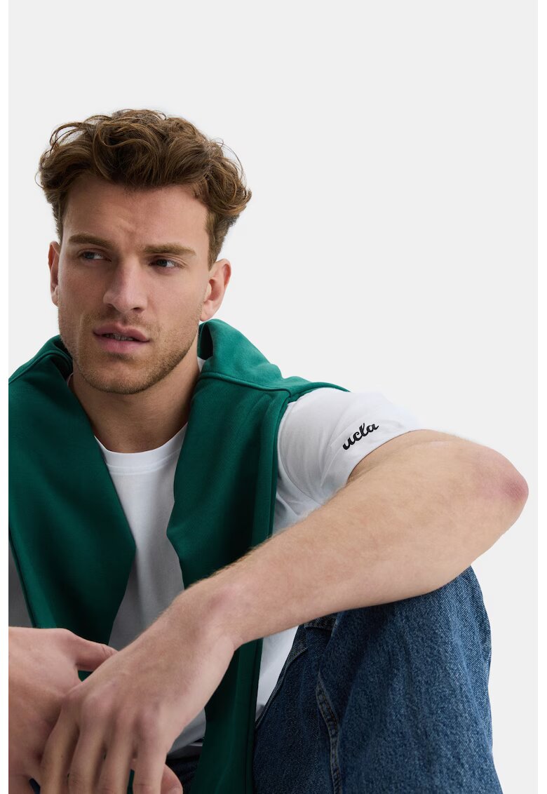UCLA Tricou de bumbac cu imprimeu text Igniso - Alb optic
