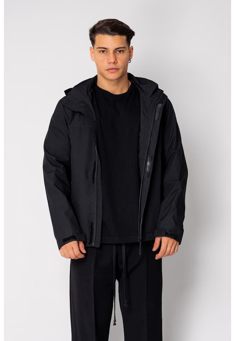 uFIT Geaca cu fermoar si buzunare Black 18956 - Negru