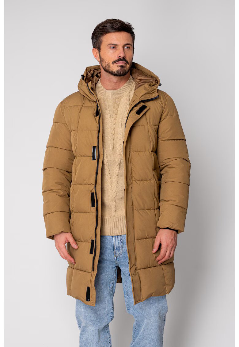 uFIT Geaca lunga cu fermoar Brown I 18683 - Maro