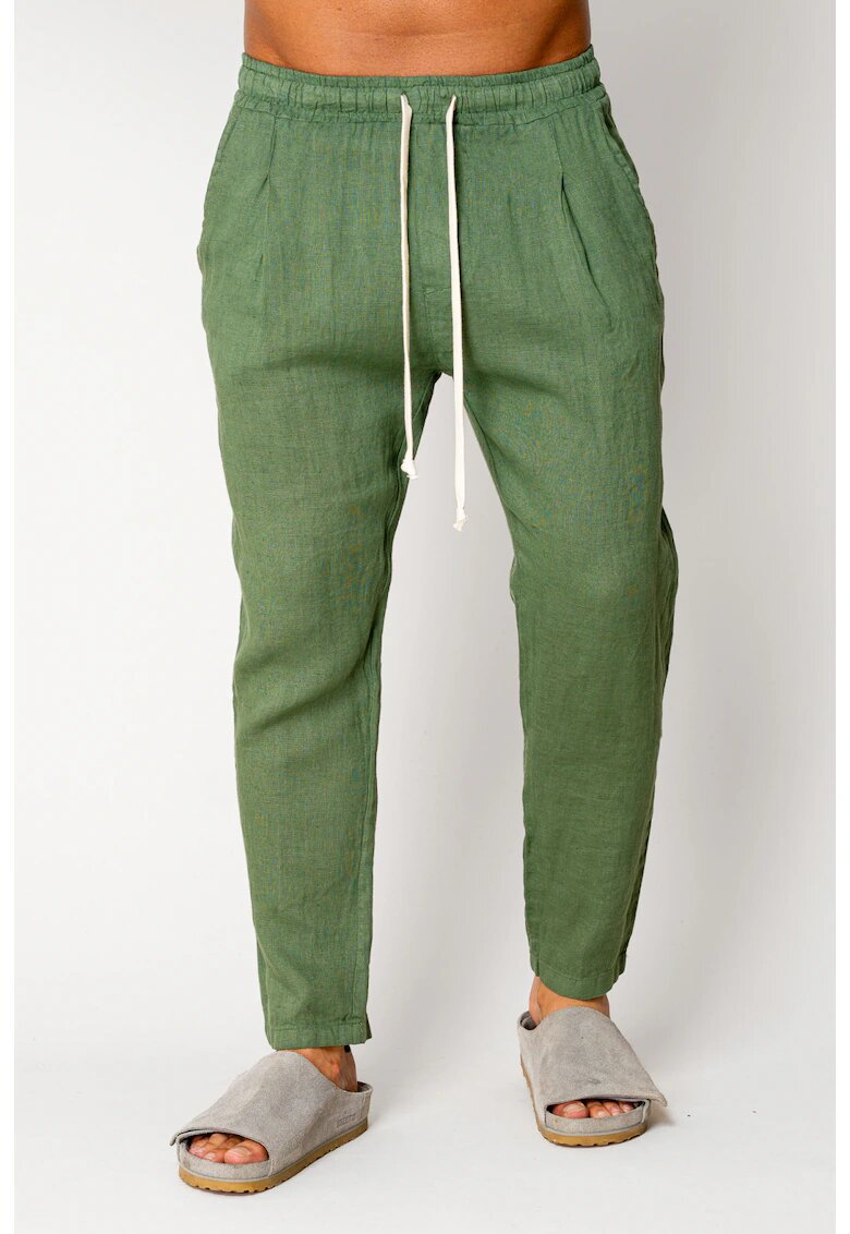 uFIT Pantaloni lung din 100% IN cu snur Green 17548 - Verde