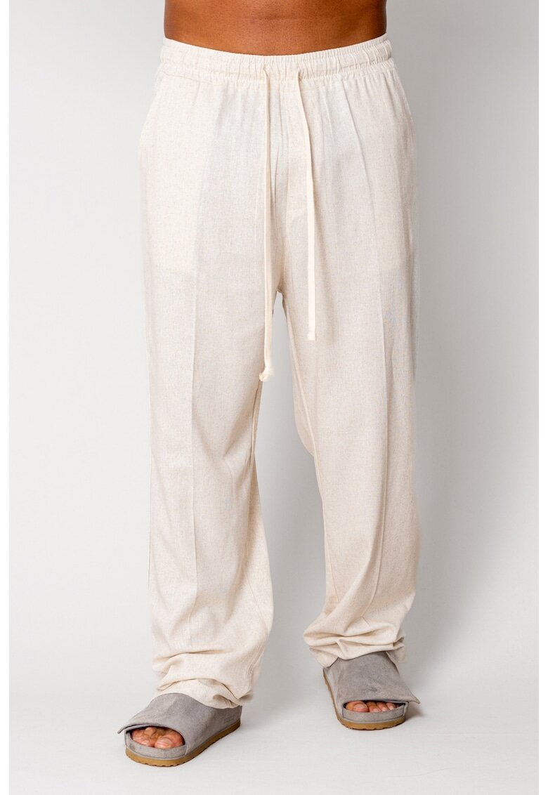 uFIT Pantaloni lung din IN cu snur Beige 17224 - Bej