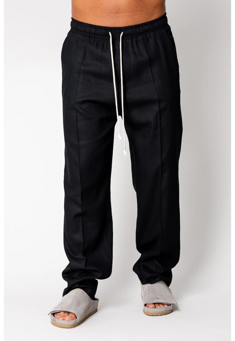 uFIT Pantaloni lung din IN cu snur Black 16859 - Negru
