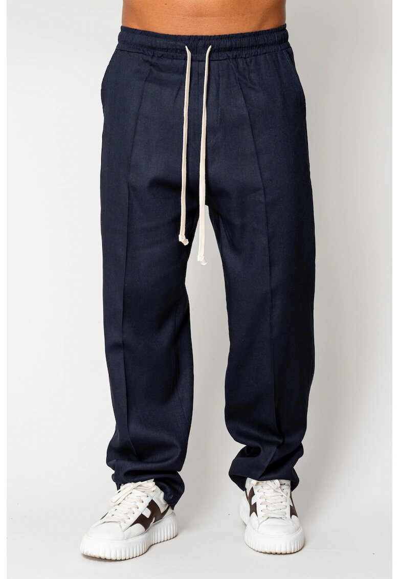 uFIT Pantaloni lung din IN cu snur Navy 17553 - Bleumarin