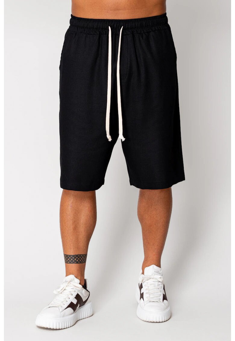 uFIT Pantaloni scurt din IN cu snur Black 17252 - Negru
