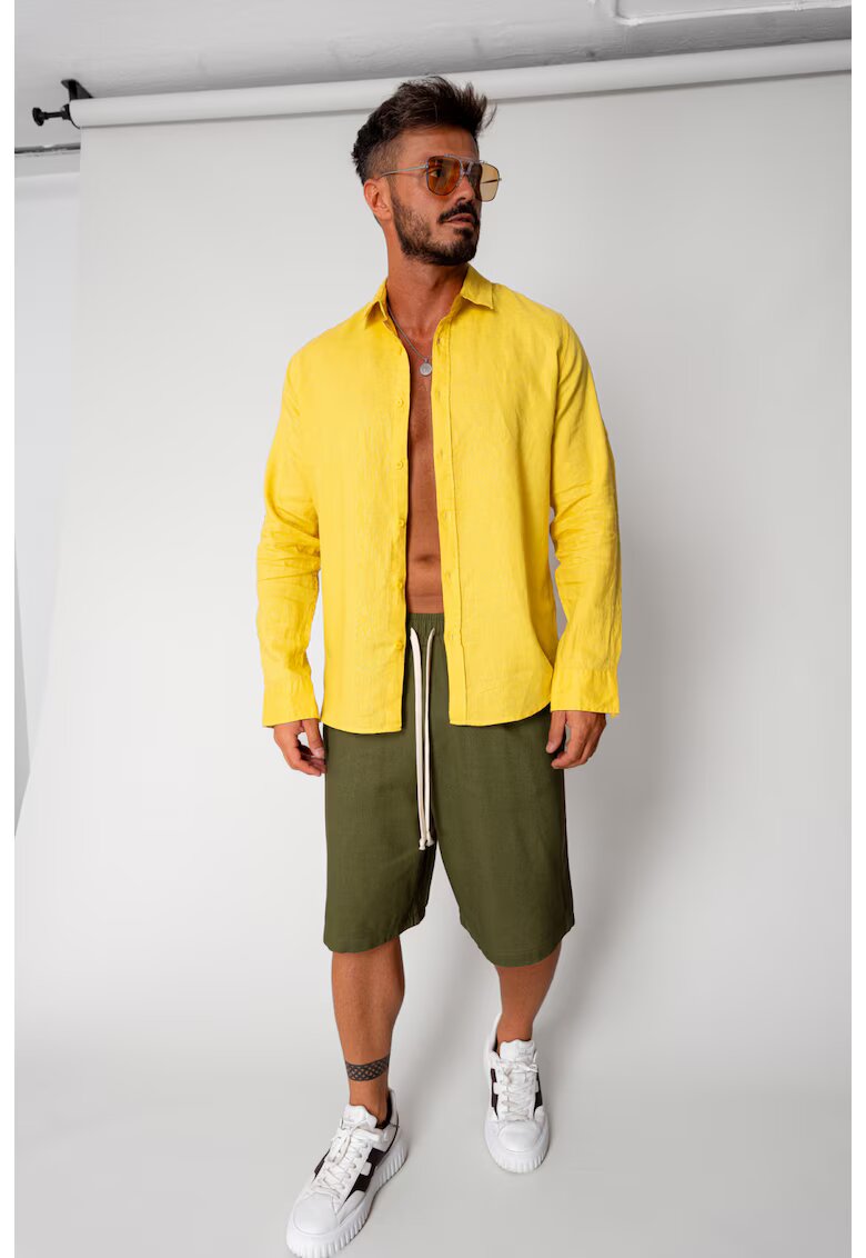 uFIT Pantaloni scurt din IN cu snur Kaki 17256 - Kaki