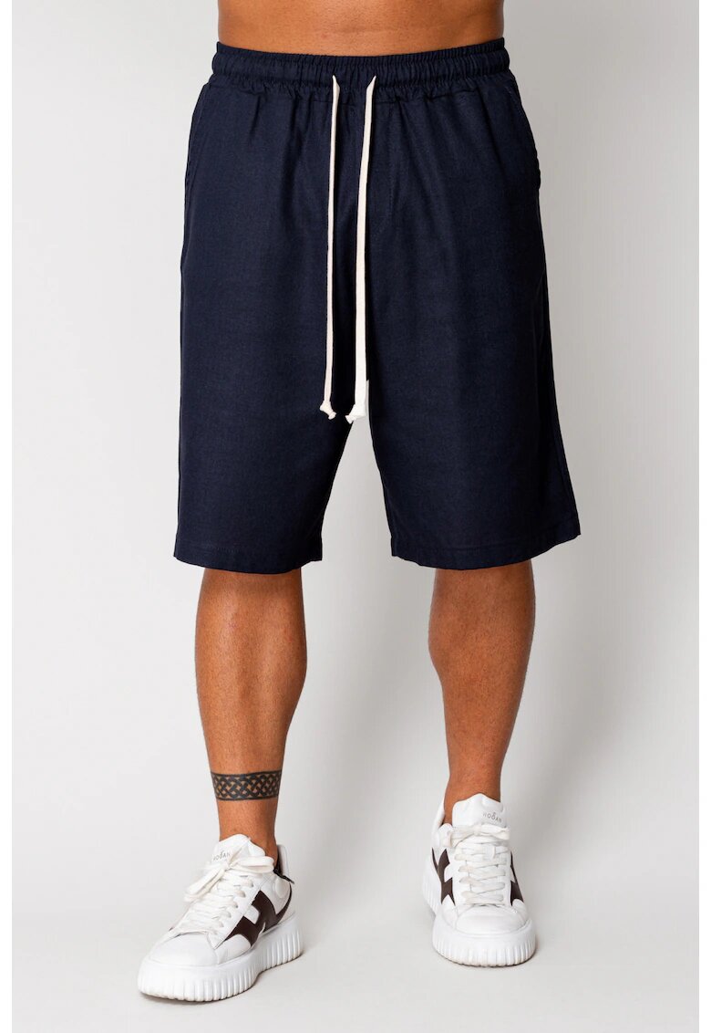 uFIT Pantaloni scurt din IN cu snur Navy 17238 - Bleumarin