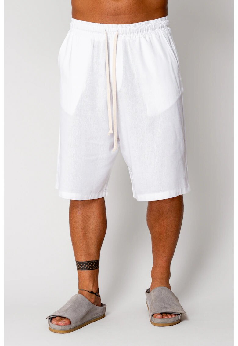uFIT Pantaloni scurt din IN cu snur Off White 17248 - Alb