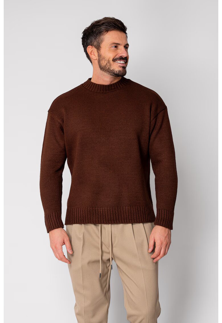 uFIT Pulover tricotat Brown 19052 - Maro