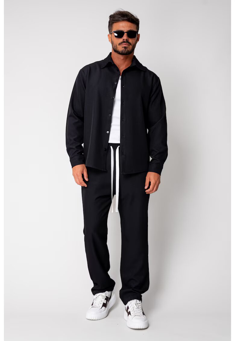 uFIT Set camasa si pantalon lung Premium Edition Black New 19318
