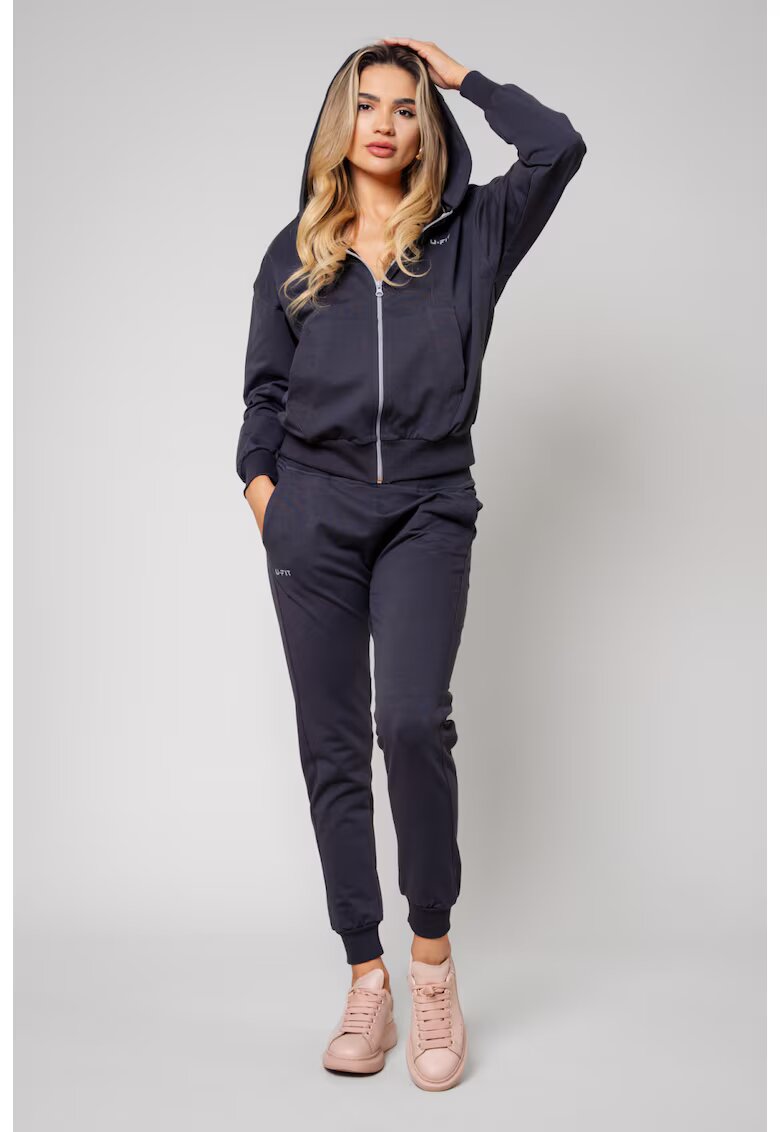 uFIT Set HyperA hanorac cu fermoar si pantalon Grey Anthracite 12607