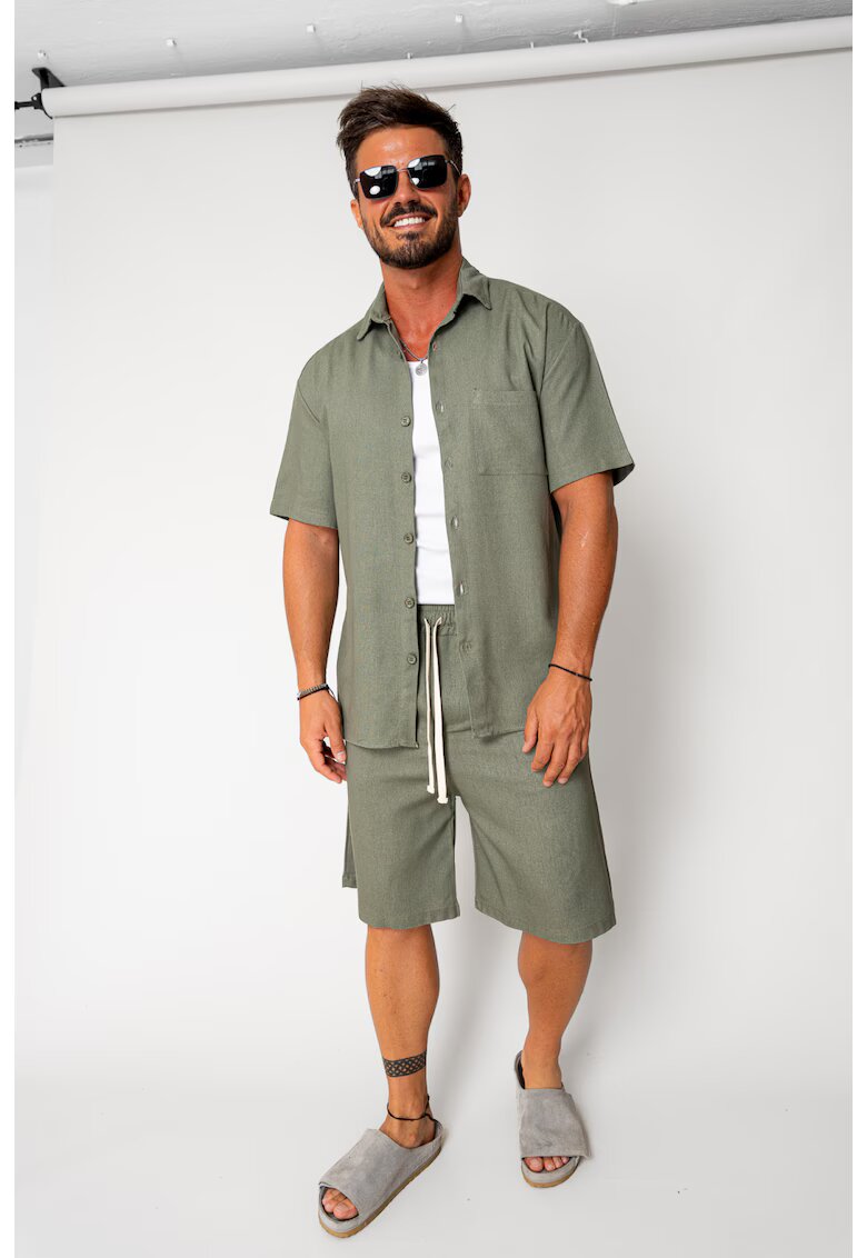 uFIT Set Lion din In camasa si pantalon scurt Olive 17716 - Verde