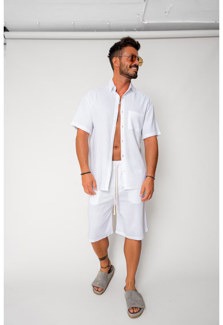 uFIT Set Lion din In camasa si pantalon scurt White 17729 - Alb optic