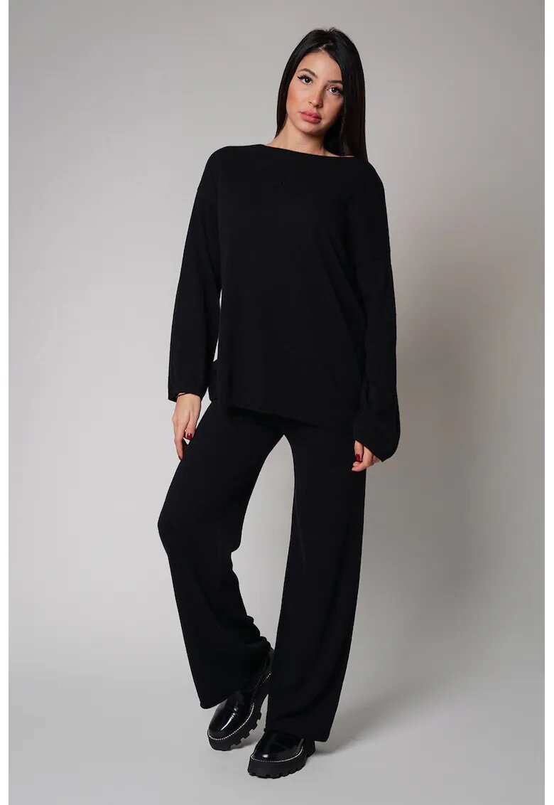 uFIT Set Lorelle mix lana si casmir Black I 18364 - Negru