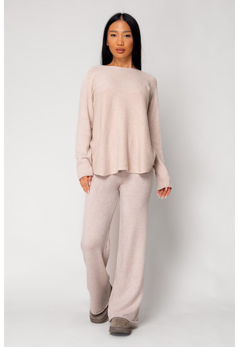 uFIT Set Vellera Pulover si Pantalon lung Beige 18293 - Bej