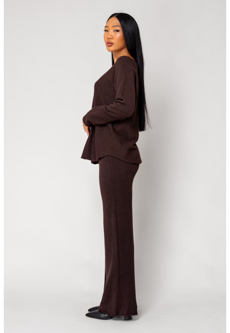 uFIT Set Vellera Pulover si Pantalon lung Brown 18117 - Maro