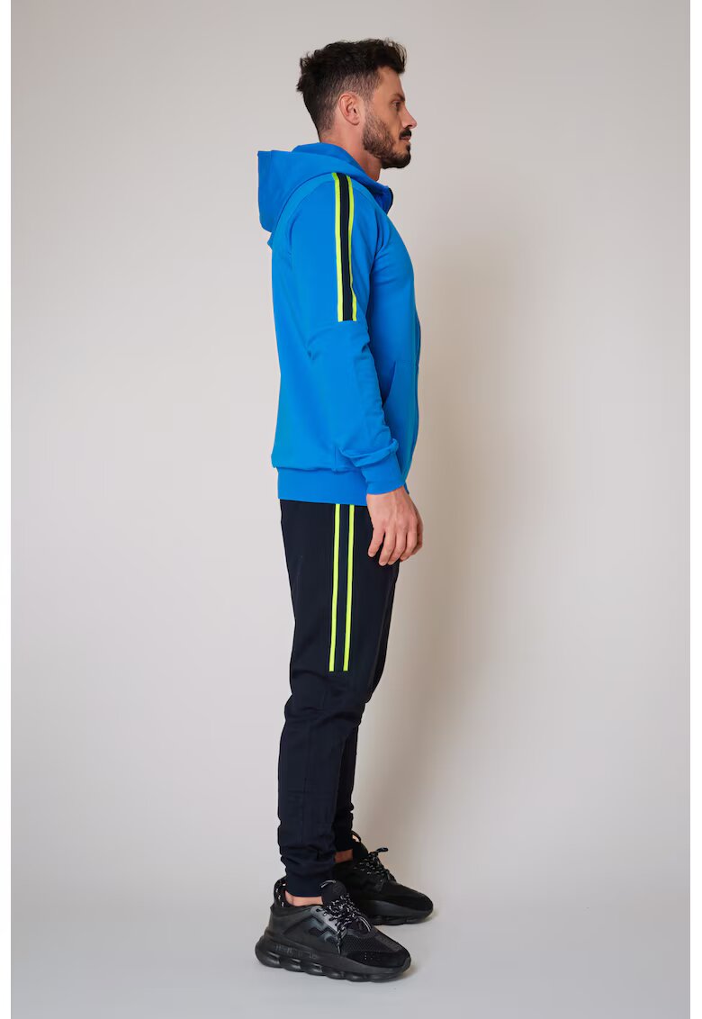 uFIT Trening cu gluga si benzi contrastante Moon - Albastru royal/Bleumarin