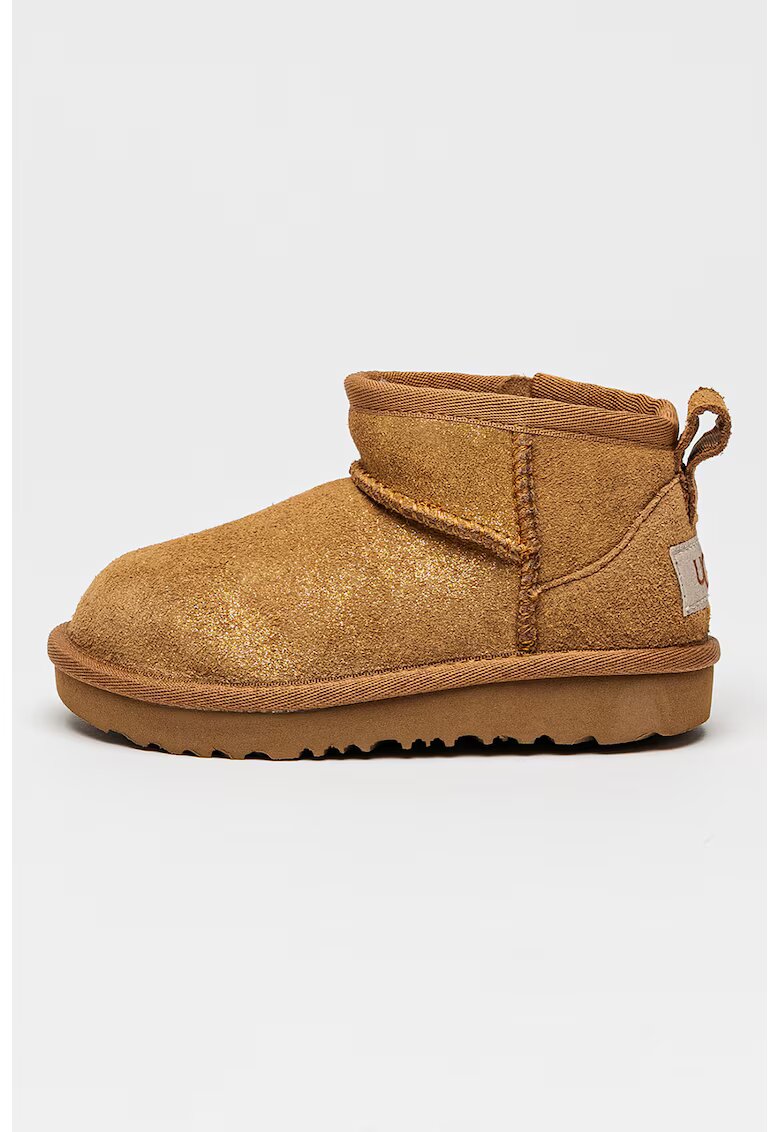 UGG Ghete din piele intoarsa cu fermoar Dazzle - Caramel