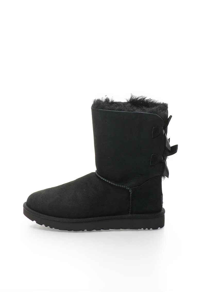 UGG Ghete negre din piele intoarsa fara inchidere Bailey
