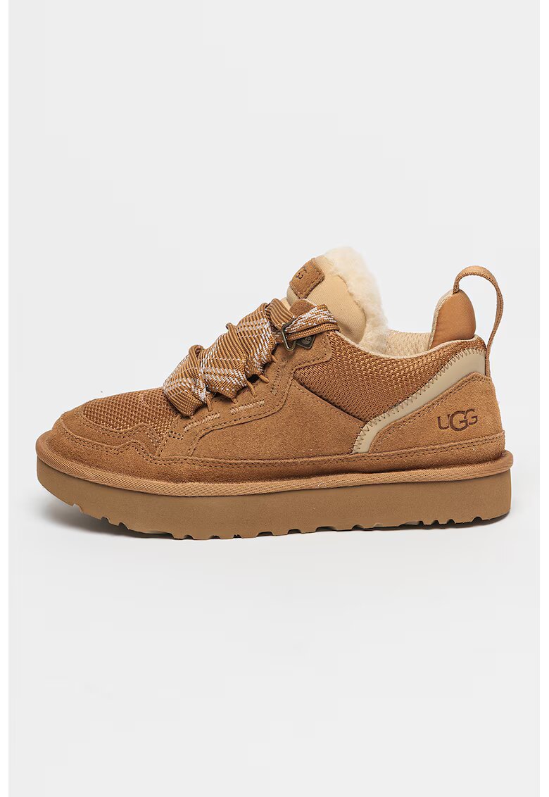 UGG Pantofi sport cu insertii de piele intoarsa Lowmel - Maro