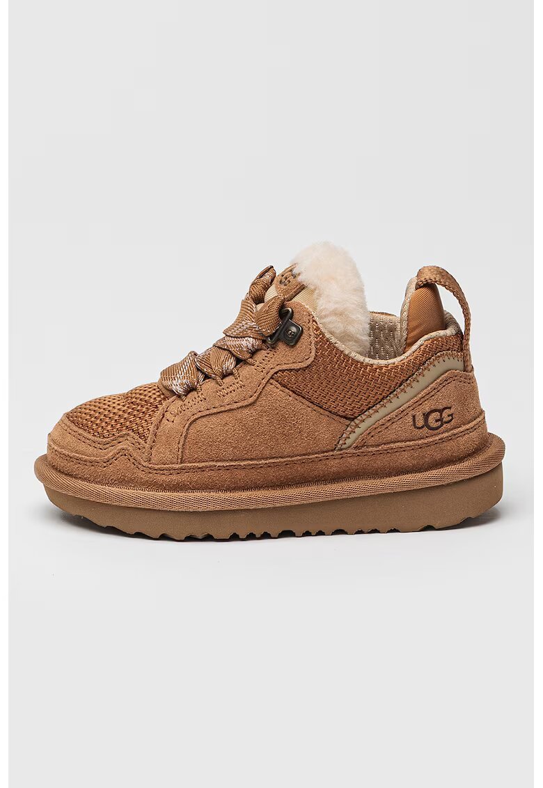 UGG Pantofi sport cu piele intoarsa Lowmel - Maro deschis