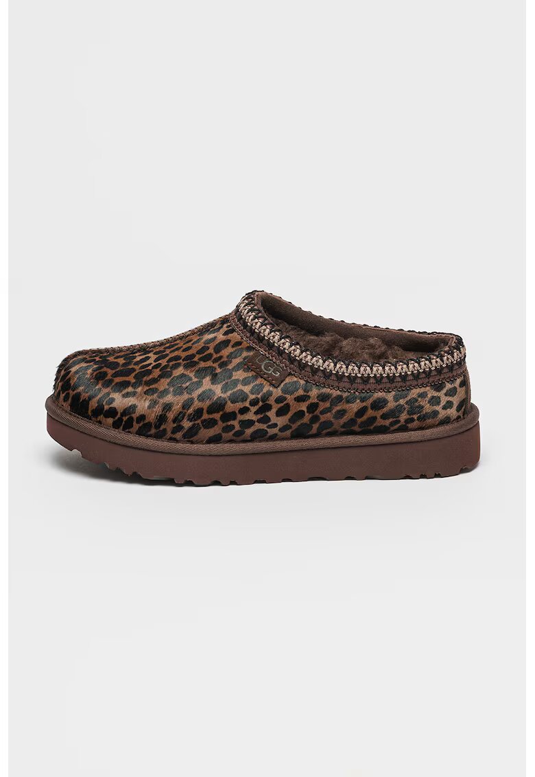 UGG Saboti cu captuseala de lana Tasman - Negru/Maro deschis