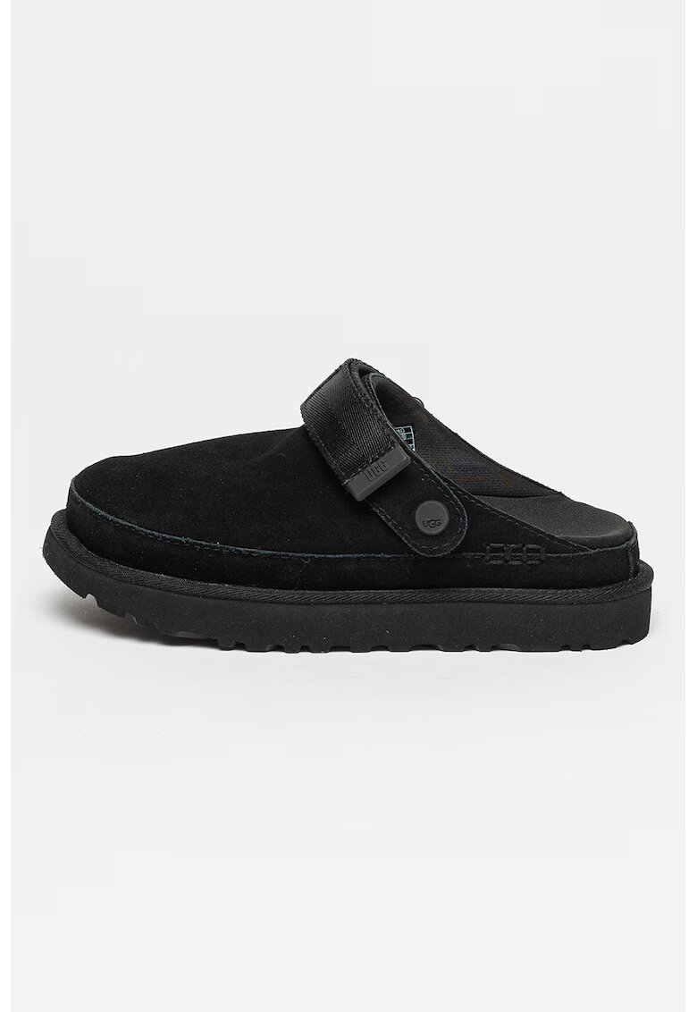 UGG Saboti din piele intoarsa cu bareta slingback Goldenstar - Negru