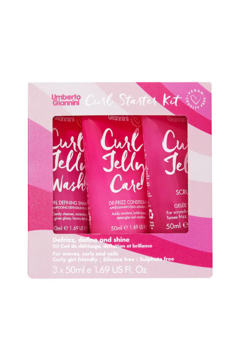 Umberto Giannini Set pentru definirea buclelor - travel size - Curls Starter Kit - 3 x 50 ml