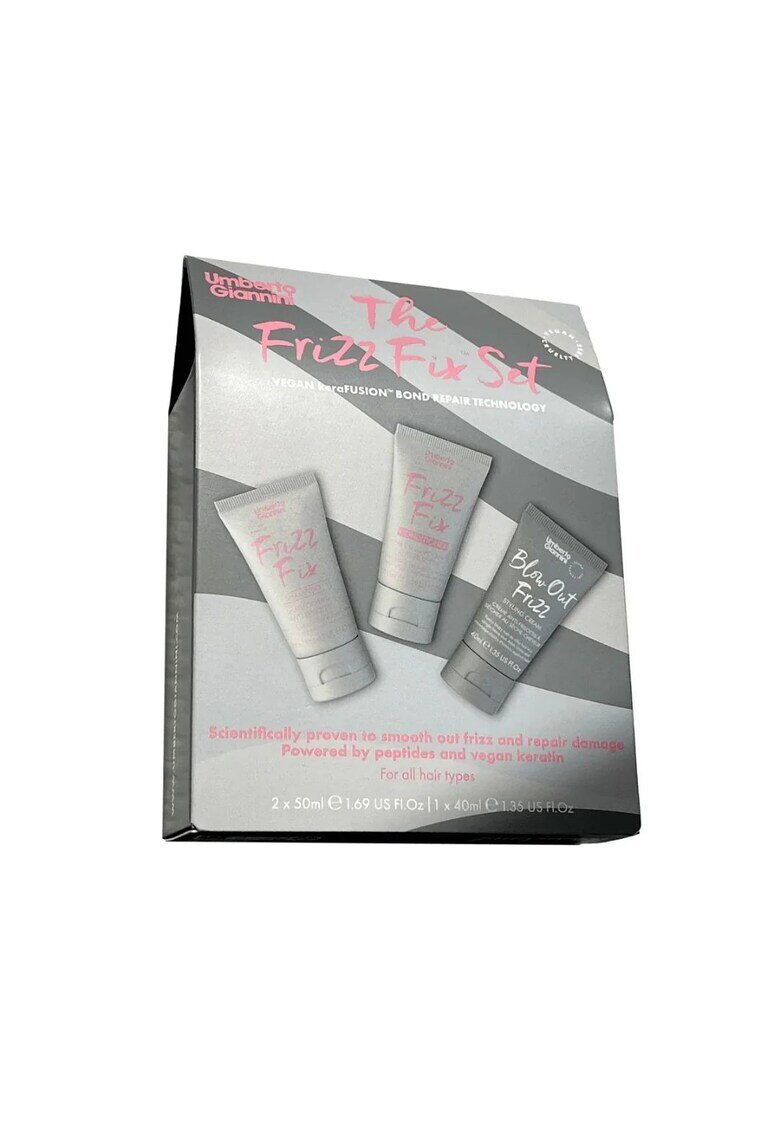 Umberto Giannini Set pentru par - cu efect anti-static - travel size - The Frizz Fix - 2 x 50 ml - 1 x 40 ml