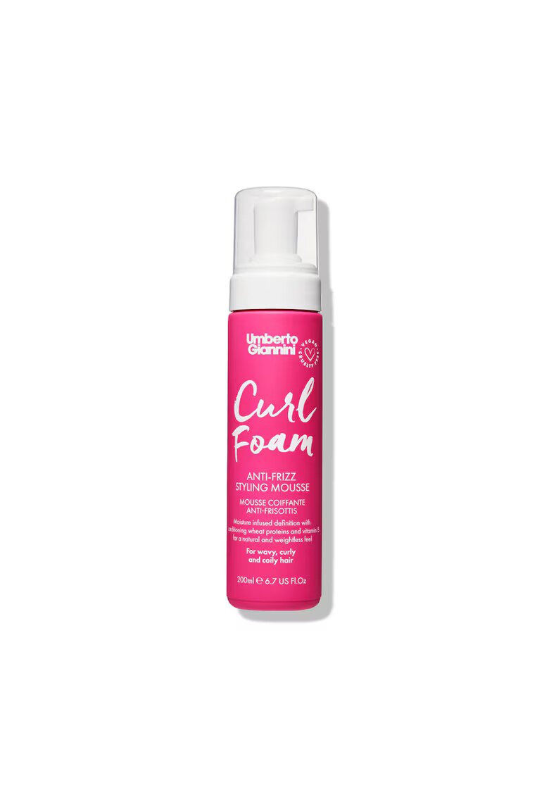 Umberto Giannini Spuma modelatoare anti-frizz pentru par cret - Curl Foam - 200 ml