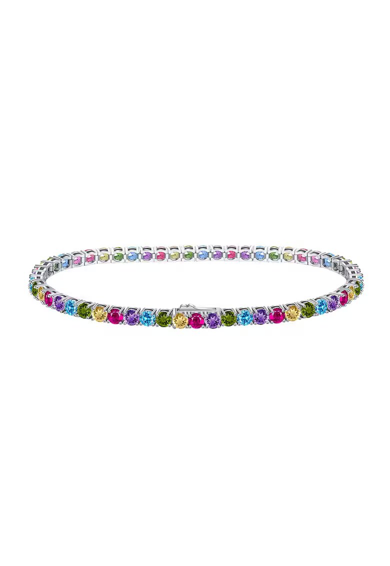 UNA VIDA Bratara Tennis 3mm - Multicolor - Argint 925 - 16.5cm