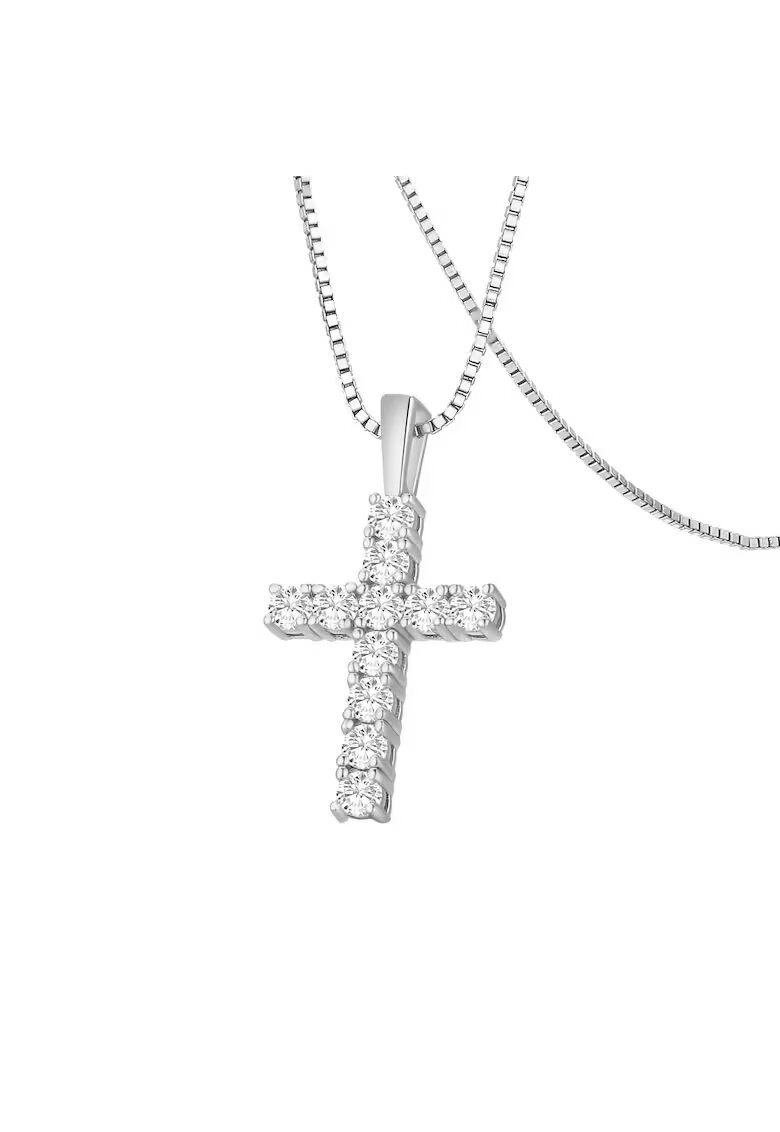 UNA VIDA Lant Cruce Moissanite - Argint 925