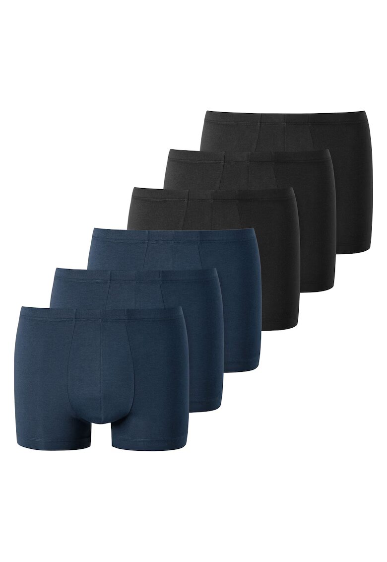uncover by SCHIESSER Set de boxeri uni - 6 perechi - Negru/Albastru inchis