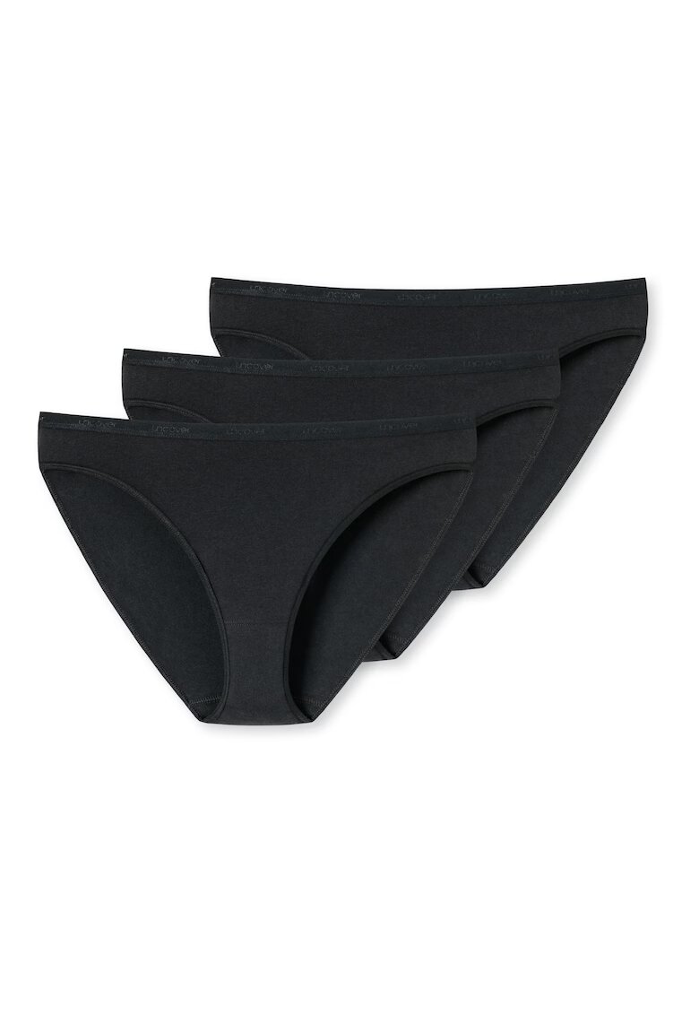 uncover by SCHIESSER Set de chiloti - 3 piese - Negru