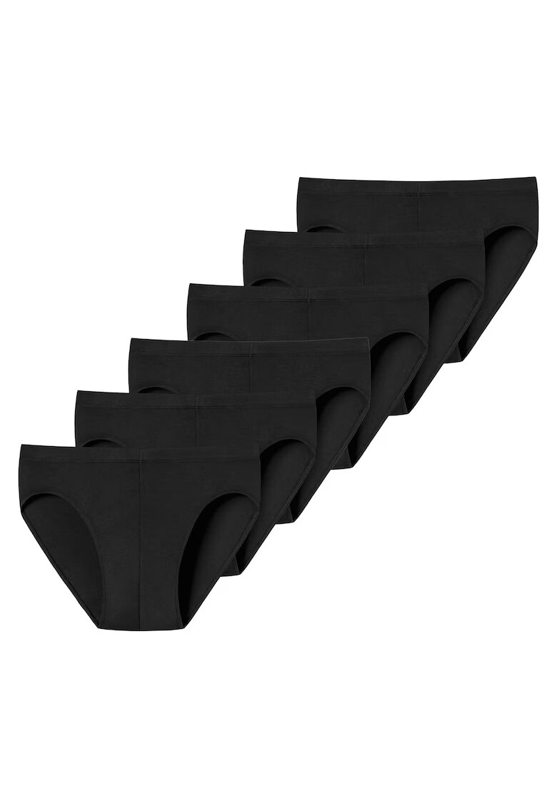 uncover by SCHIESSER Set de chiloti uni - 6 perechi - Negru