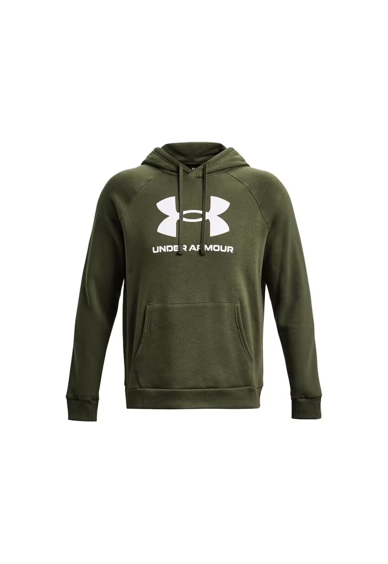 Under Armour Bluza barbati XS - cu captuseala - cu gluga - verde kaki - bumbac/poliester
