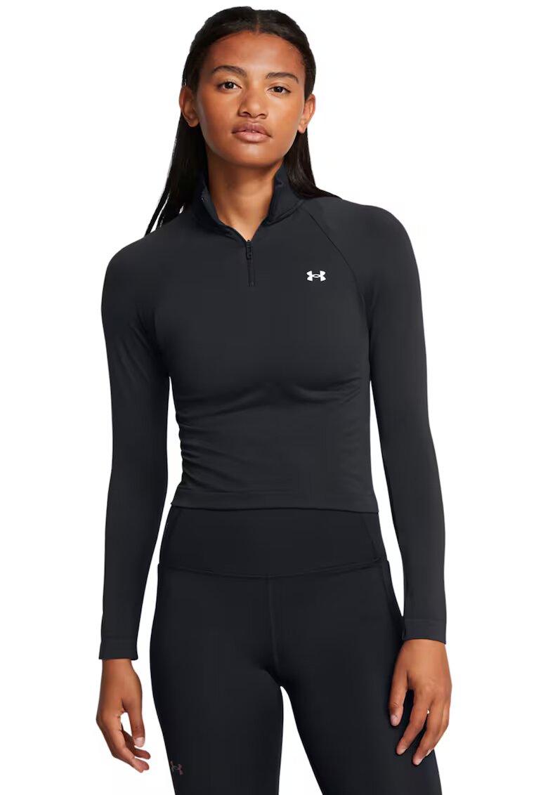 Under Armour Bluza crop fara cusaturi - pentru fitness Vanish - Negru