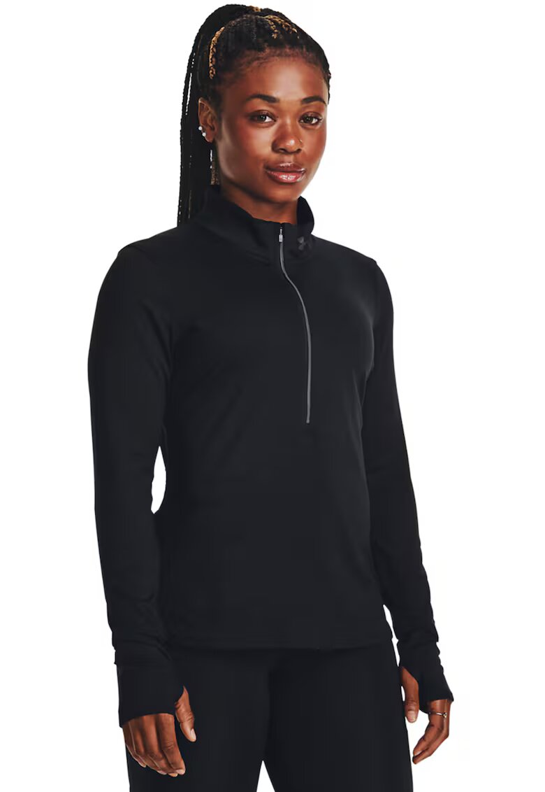 Under Armour Bluza cu fenta cu fermoar - pentru alergare Qualifier - Negru
