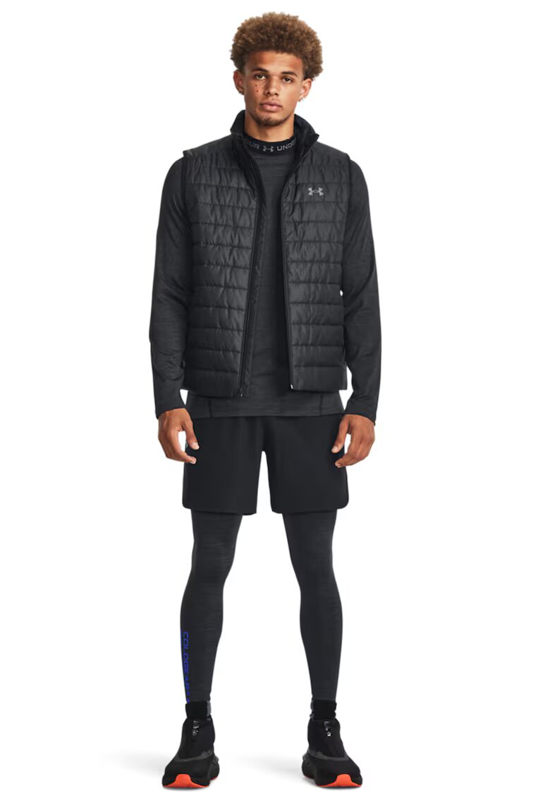 Under Armour Bluza cu maneci raglan - pentru antrenament ColdGear® - Negru/Gri