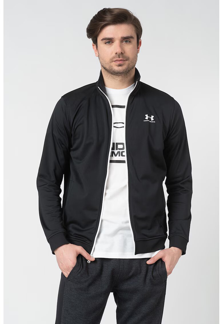 Under Armour Bluza de trening cu fermoar - pentru antrenament Sportstyle - Negru stins