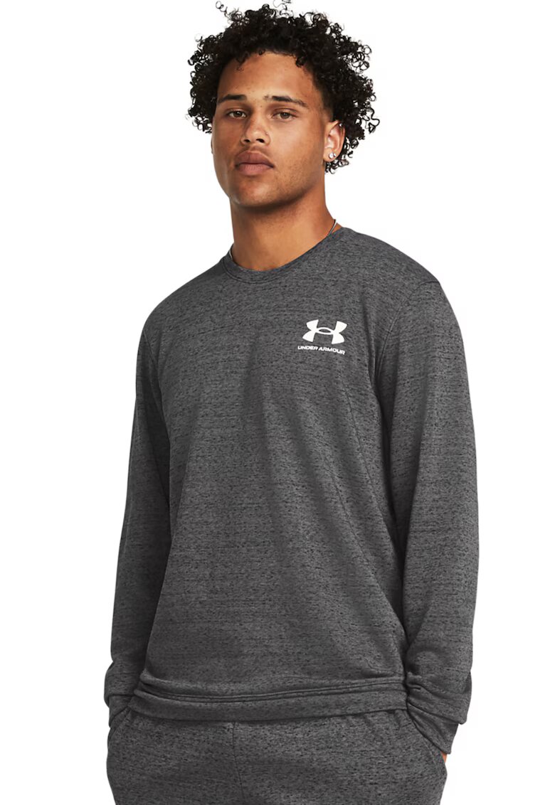 Under Armour Bluza de trening cu logo - pentru fitness Rival - Gri inchis melange