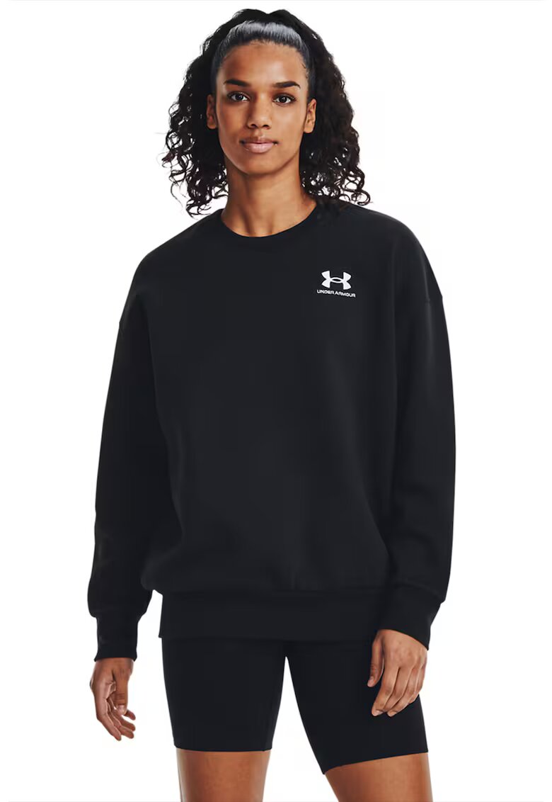 Under Armour Bluza de trening din fleece cu maneci cazute Icon - Negru stins