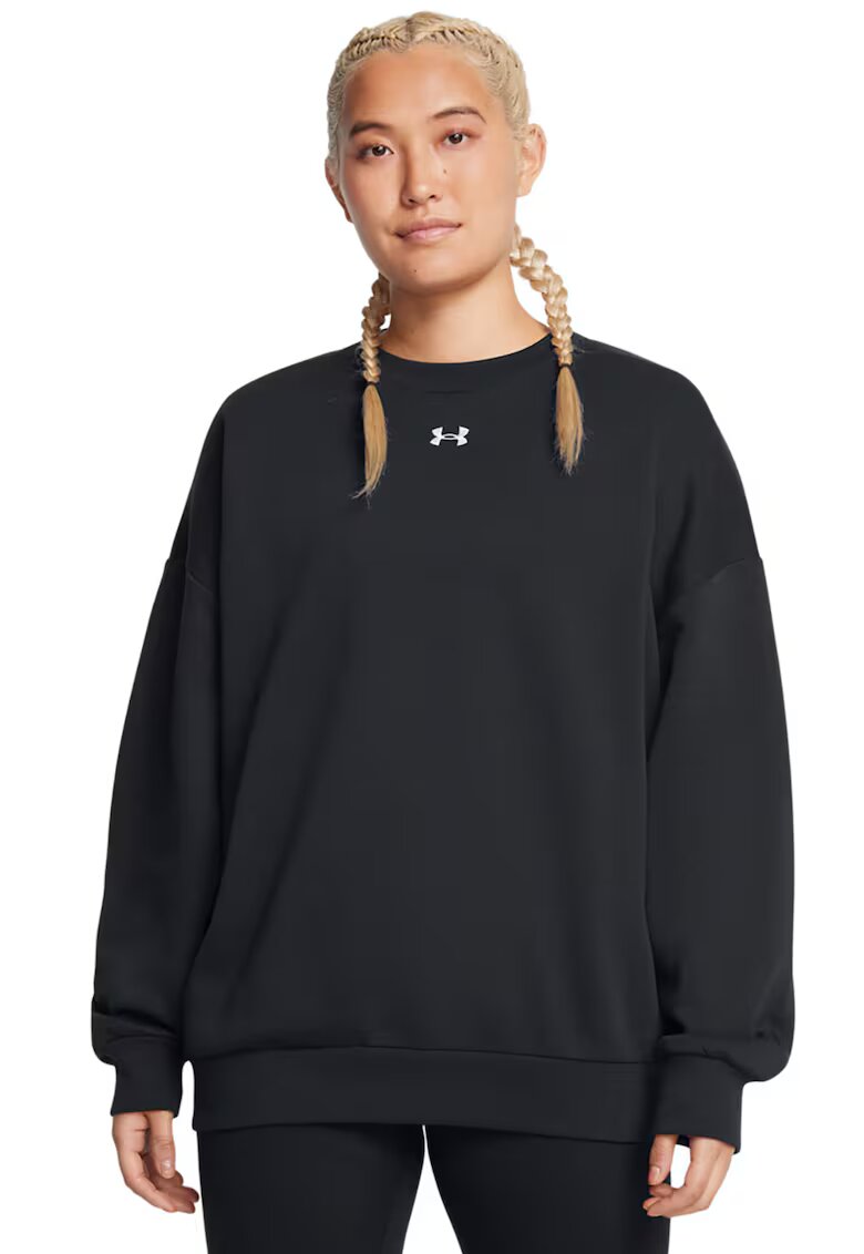 Under Armour Bluza de trening supradimensionata pentru antrenament Rival - Negru