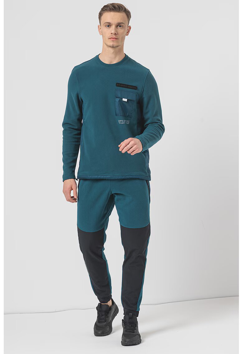 Under Armour Bluza pentru antrenament ColdGear Infrared Utility - Albastru petrol